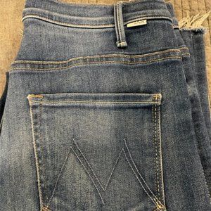 Mother Jeans: The Hustler Ankle Fray, 31